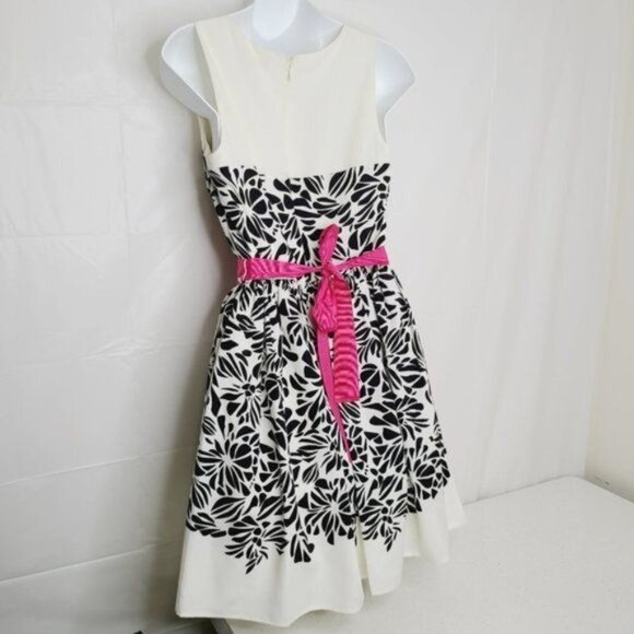 Elle Ivory Illusion Neckline Cocktail Dress - Picture 5 of 7